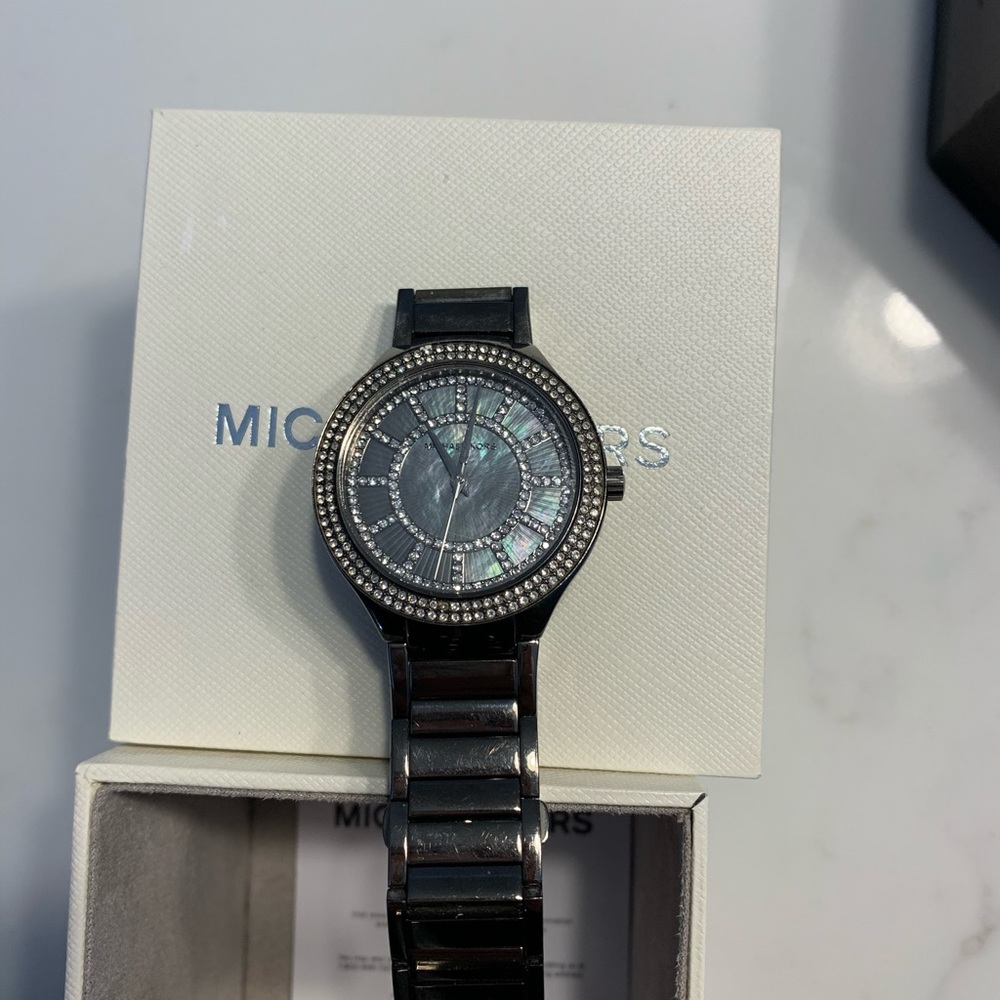 Michael Kors gunmetal watch